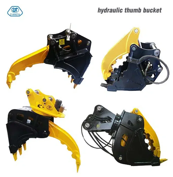 JIANGTU JT01 Hydraulic Thumb Bucket — 3–4 Tonne Class